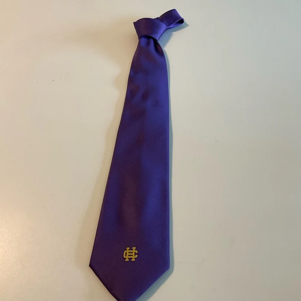 Catholic High, LR, AR, Tie & Belt, Tie-Class of 1999 purple 59” x 3”, Belt-Sz 32 - Picture 11 of 16